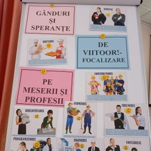 Săptămâna Națională a Tineretului s-a finisat cu desfășurarea activității de prezentări – „Gânduri și speranțe de viitor!- focalizare pe meserii și profesii”