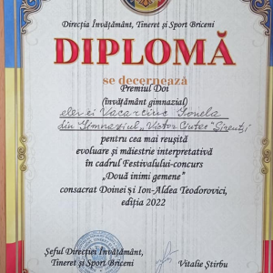 Rezultatele Festivalului -concurs ,,Două inimi gemene”