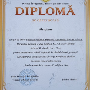 Concursul Republican „Limba noastră-i o comoară”