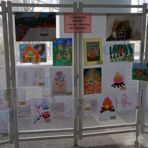 Concursul de desene cu genericul ,,Focul – prieten și dușman”